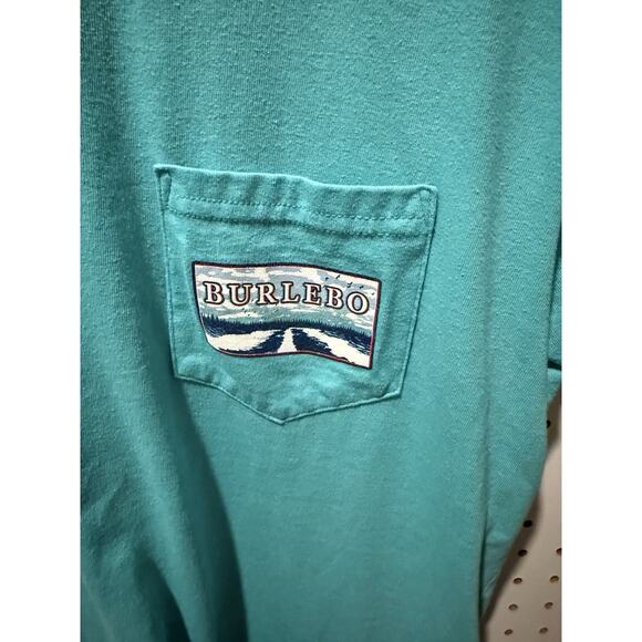 Burlebo Men’s Lake Weekend T-Shirt – Size Large – Turquoise - Picture 2 of 4